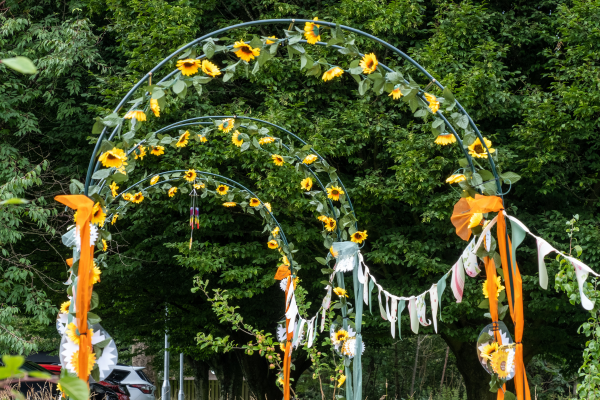 Sunflower arch
