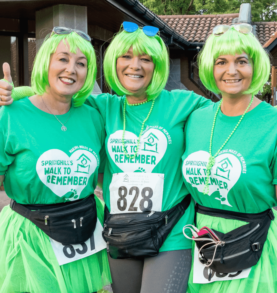 Women taking part in a fun run 