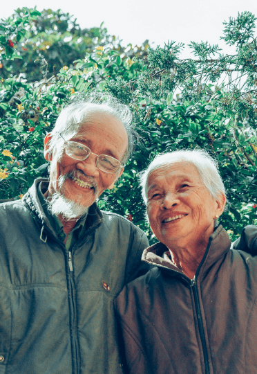 Smiling couple