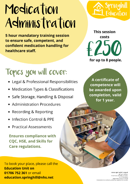 Medication administration poster