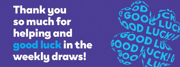 Lottery thank you