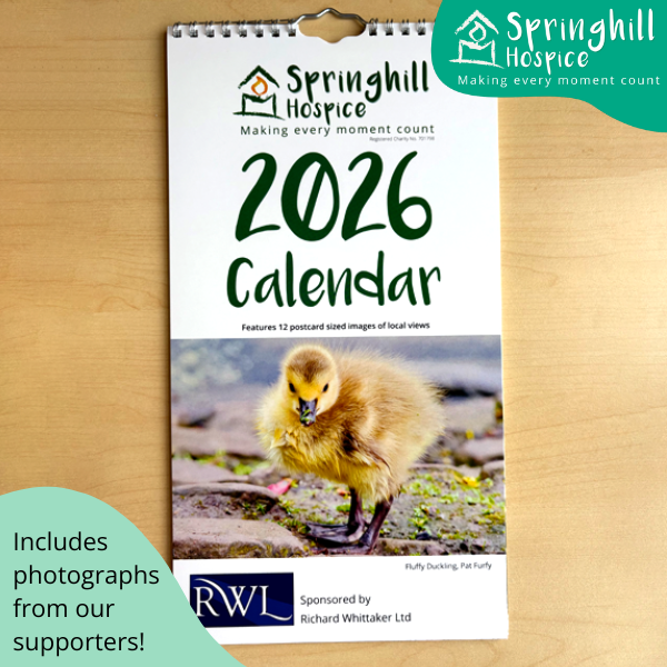 Springhill Hospice 2026 Calendar